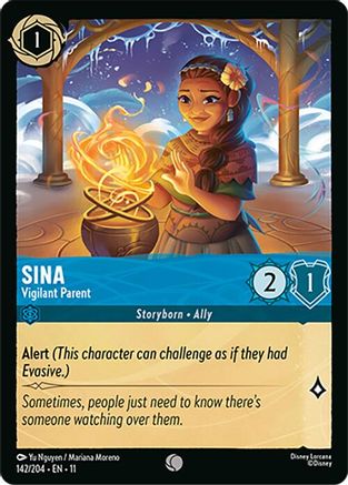 Sina - Vigilant Parent (142/204) [Winterspell] - Deck Out Gaming