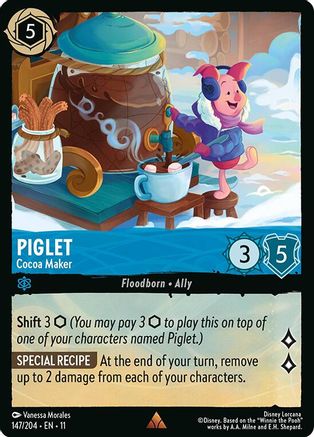 Piglet - Cocoa Maker (147/204) [Winterspell] - Deck Out Gaming