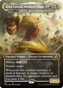 King Caesar, Awoken Titan - Snapdax, Apex of the Hunt (381) [Ikoria: Lair of Behemoths] - Deck Out Gaming