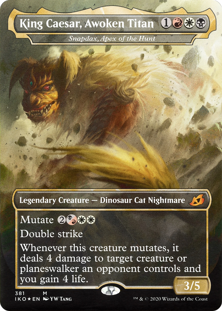 King Caesar, Awoken Titan - Snapdax, Apex of the Hunt (381) [Ikoria: Lair of Behemoths] - Deck Out Gaming