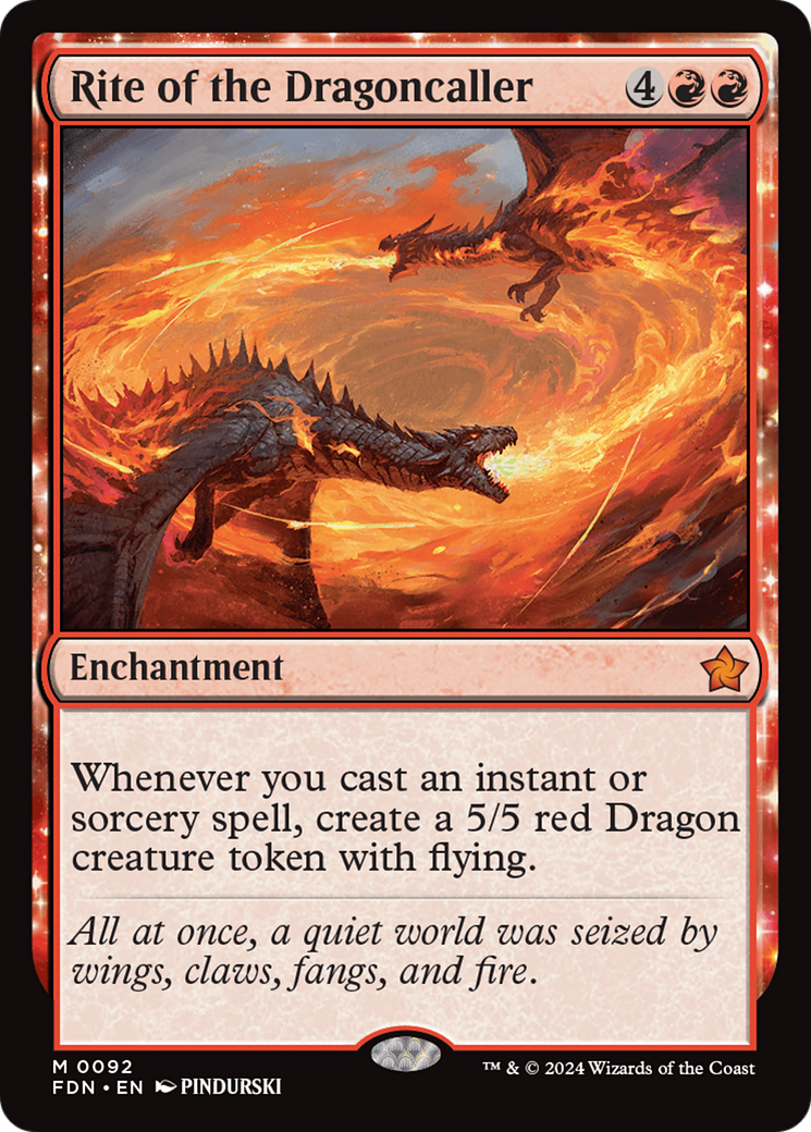 Rite of the Dragoncaller (92) [Foundations] foil - Deck Out Gaming
