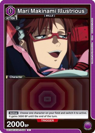 Mari Makinami Illustrious (054) (Box Topper Foil) (UE15BT/EVA-1-054) [UE15BT: Evangelion: New Theatrical Edition] Foil - Deck Out Gaming
