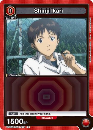 Shinji Ikari (073) (Box Topper Foil) (UE15BT/EVA-1-073) [UE15BT: Evangelion: New Theatrical Edition] Foil - Deck Out Gaming