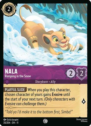 Nala - Romping in the Snow (35/204) [Winterspell] - Deck Out Gaming