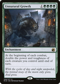 Unnatural Growth (206) [Innistrad: Midnight Hunt] foil - Deck Out Gaming