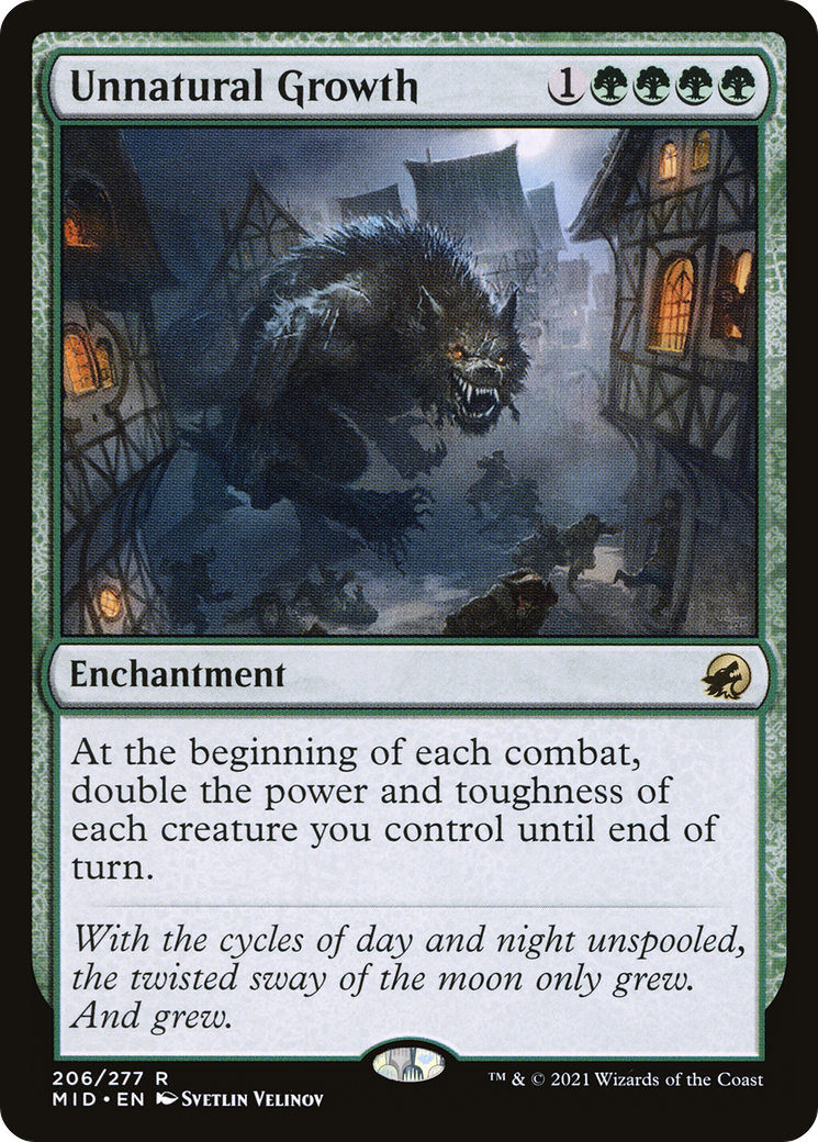 Unnatural Growth (206) [Innistrad: Midnight Hunt] foil - Deck Out Gaming