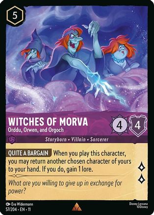 Witches of Morva - Orddu, Orwen, and Orgoch (57/204) [Winterspell] - Deck Out Gaming