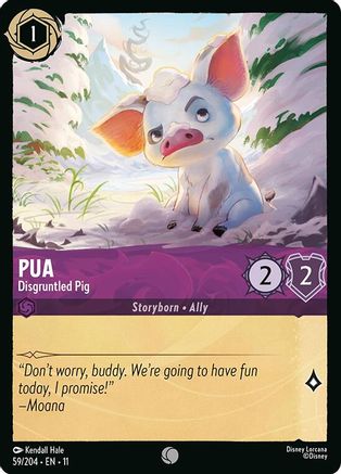 Pua - Disgruntled Pig (59/204) [Winterspell] Cold Foil - Deck Out Gaming