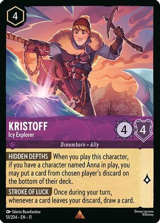 Kristoff - Icy Explorer (51/204) [Winterspell] Cold Foil - Deck Out Gaming