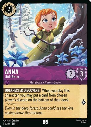 Anna - Little Sister (52/204) [Winterspell] Cold Foil - Deck Out Gaming