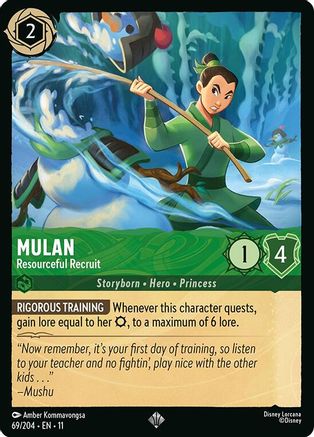 Mulan - Resourceful Recruit (69/204) [Winterspell] Cold Foil - Deck Out Gaming