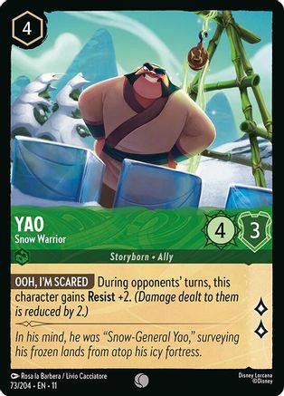 Yao - Snow Warrior (73/204) [Winterspell] - Deck Out Gaming