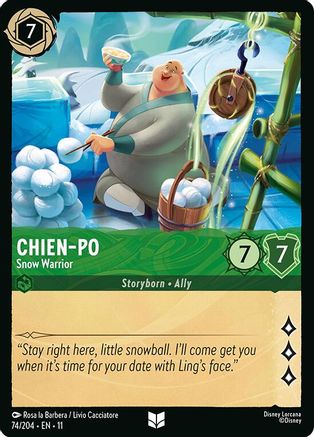 Chien-Po  - Snow Warrior (74/204) [Winterspell] Cold Foil - Deck Out Gaming