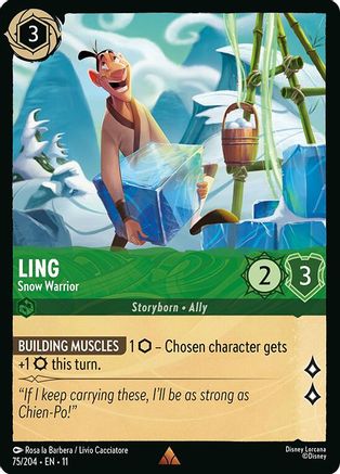 Ling - Snow Warrior (75/204) [Winterspell] - Deck Out Gaming