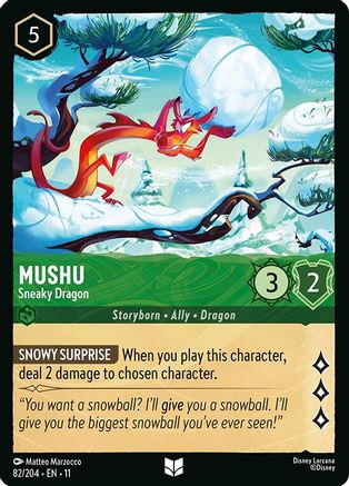 Mushu - Sneaky Dragon (82/204) [Winterspell] - Deck Out Gaming