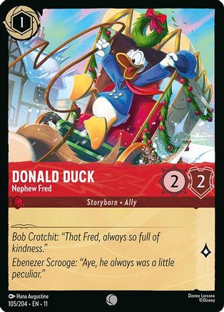 Donald Duck - Nephew Fred (105/204) [Winterspell] Cold Foil - Deck Out Gaming
