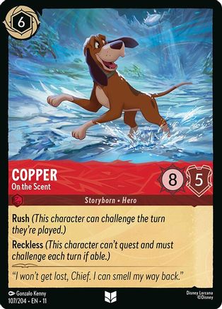 Copper - On the Scent (107/204) [Winterspell] Cold Foil - Deck Out Gaming