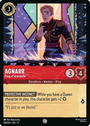 Agnarr - King of Arendelle (114/204) [Winterspell] Cold Foil - Deck Out Gaming