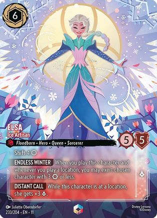 Elsa - Ice Artisan (Enchanted) (233/204) [Winterspell] Holofoil - Deck Out Gaming