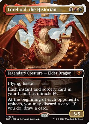 Lorehold, the Historian (Borderless) (284) [Secrets of Strixhaven] - Deck Out Gaming