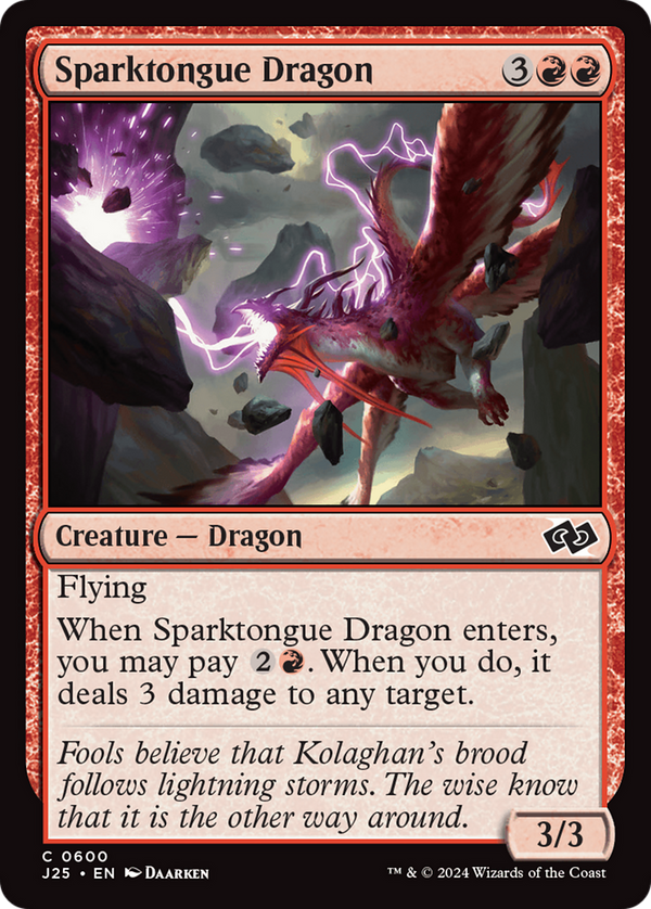 Sparktongue Dragon (600) [Foundations Jumpstart] - Deck Out Gaming