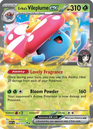 Erika's Vileplume ex (3) [ME: Ascended Heroes] Holofoil - Deck Out Gaming