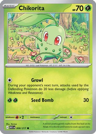 Chikorita (8) [ME: Ascended Heroes] - Deck Out Gaming