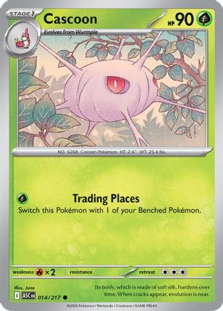 Cascoon (14) [ME: Ascended Heroes] Reverse Holofoil - Deck Out Gaming