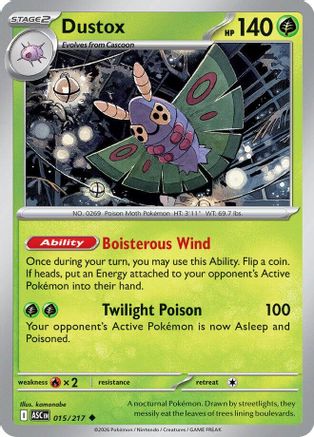 Dustox - 015/217 (15) [ME: Ascended Heroes] - Deck Out Gaming