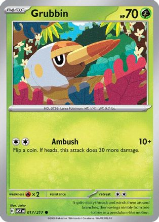 Grubbin (17) [ME: Ascended Heroes] Reverse Holofoil - Deck Out Gaming