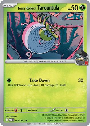 Team Rocket's Tarountula (18) [ME: Ascended Heroes] - Deck Out Gaming