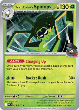Team Rocket's Spidops (19) [ME: Ascended Heroes] Holofoil