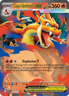 Mega Charizard Y ex - 022/217 (22) [ME: Ascended Heroes] Holofoil-1