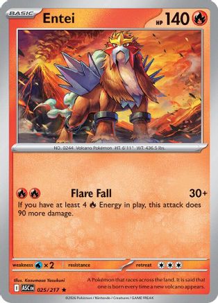 Entei (25) [ME: Ascended Heroes] Holofoil - Deck Out Gaming
