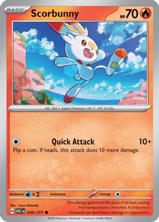 Scorbunny - 036/217 (36) [ME: Ascended Heroes] - Deck Out Gaming