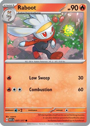 Raboot (37) [ME: Ascended Heroes] Reverse Holofoil - Deck Out Gaming