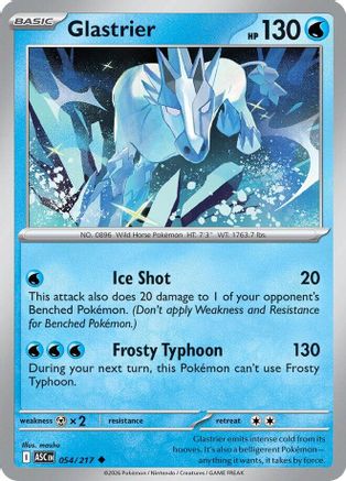Glastrier (54) [ME: Ascended Heroes] Reverse Holofoil - Deck Out Gaming