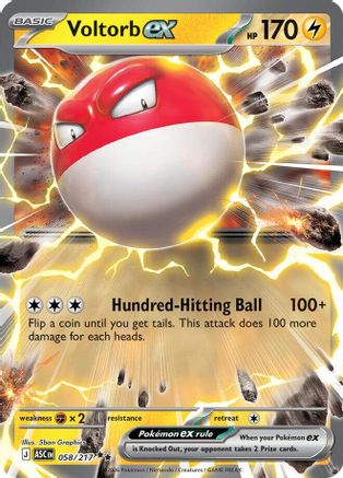 Voltorb ex (58) [ME: Ascended Heroes] Holofoil-1