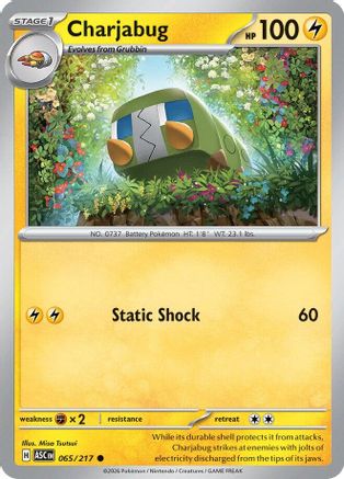 Charjabug (65) [ME: Ascended Heroes] Reverse Holofoil - Deck Out Gaming