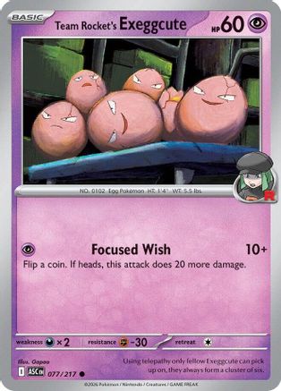 Team Rocket's  exeggcute (77) [ME: Ascended Heroes] - Deck Out Gaming