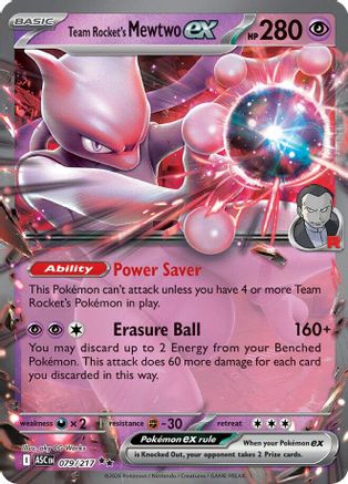 Team Rocket's Mewtwo ex - 079/217 (79) [ME: Ascended Heroes] Holofoil - Deck Out Gaming