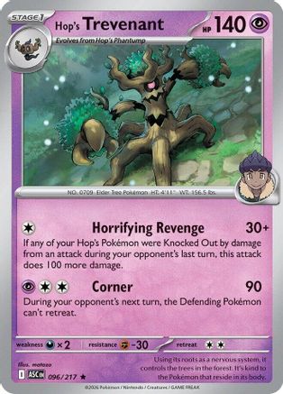 Hop's Trevenant - 096/217 (96) [ME: Ascended Heroes] Holofoil - Deck Out Gaming