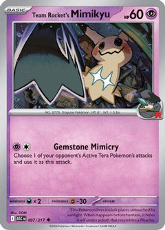 Team Rocket's Mimikyu - 097/217 (97) [ME: Ascended Heroes] - Deck Out Gaming