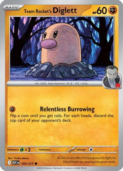 Team Rocket's Diglett (100) [ME: Ascended Heroes] - Deck Out Gaming