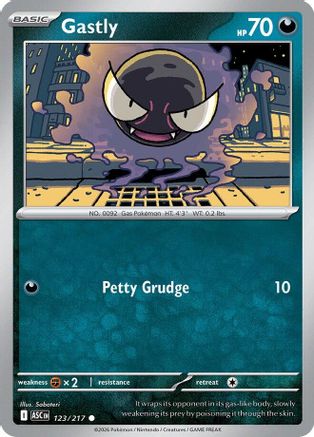 Gastly (123) [ME: Ascended Heroes] Reverse Holofoil - Deck Out Gaming