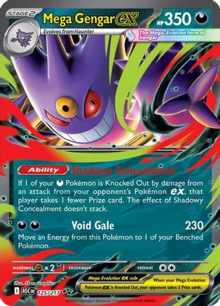 Mega Gengar ex - 125/217 (125) [ME: Ascended Heroes] Holofoil - Deck Out Gaming