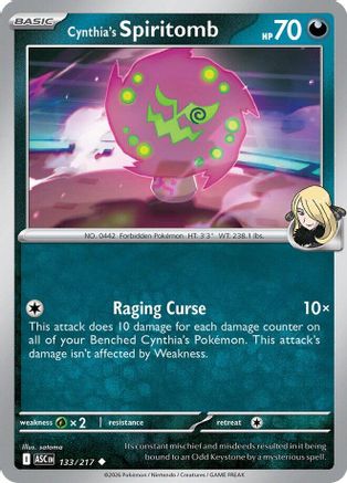 Cynthia's Spiritomb - 133/217 (133) [ME: Ascended Heroes] Reverse Holofoil - Deck Out Gaming