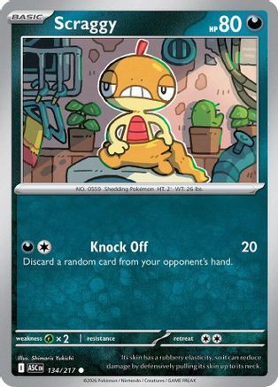 Scraggy (134) [ME: Ascended Heroes] - Deck Out Gaming