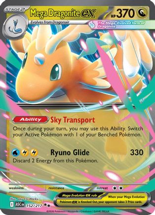 Mega Dragonite ex - 152/217 (152) [ME: Ascended Heroes] Holofoil - Deck Out Gaming