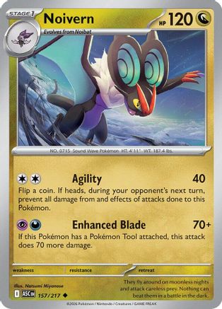 Noivern (157) [ME: Ascended Heroes] Reverse Holofoil - Deck Out Gaming